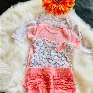 Carters baby girls matching sets